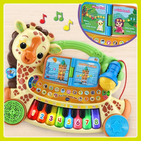 VTech Zoo Jamz Giraffe Piano English Edition Toys R Us Canada