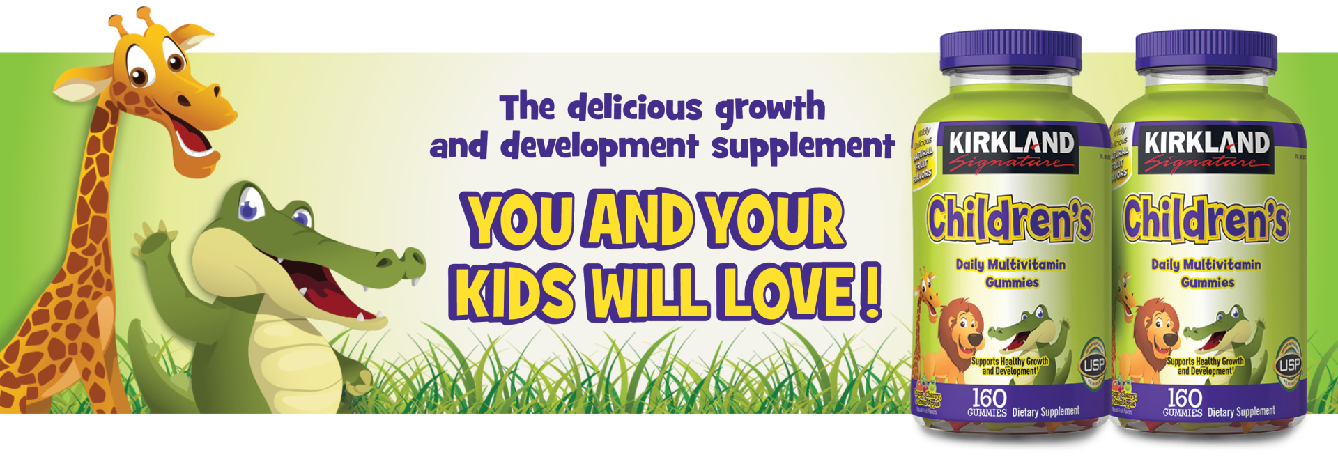 Kirkland Signature Children's Multivitamin, 320 Gummies CREAMSTACKS