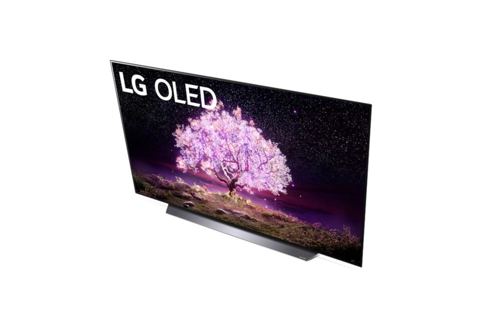 Support TV sur LG OLED 77 pouces placo –