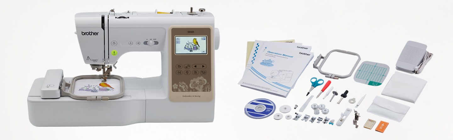 Brother SE625 Computerized Sewing and Embroidery Machine with LCD