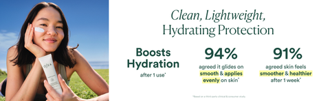 Clean, Lightweight, Hydrating Protection