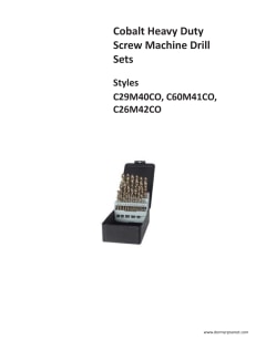 Cobalt PTD41350 #50 Size Heavy Duty Screw Machine Length Drill Series M41CO Bronze Oxide Finish PART NO 135 Degree Cobalt PTD41350 #50 Size Heavy Duty Screw Machine Length Drill Series M41CO Bronze Oxide Finish PART NO 135 Degree