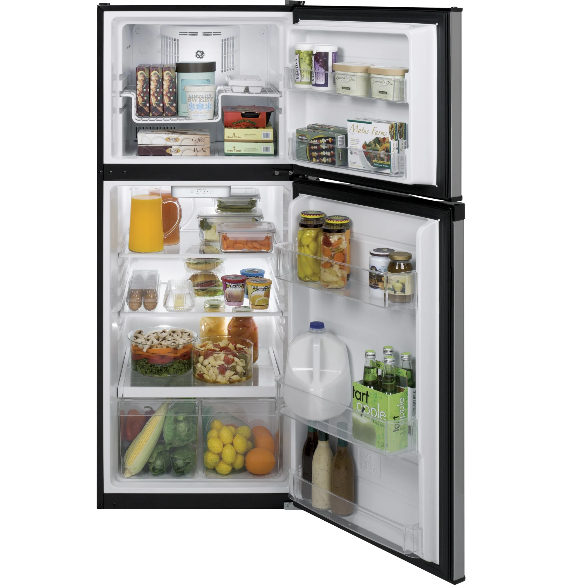 GE 24 in. 11.6 cu. ft. Top Freezer Refrigerator - Stainless