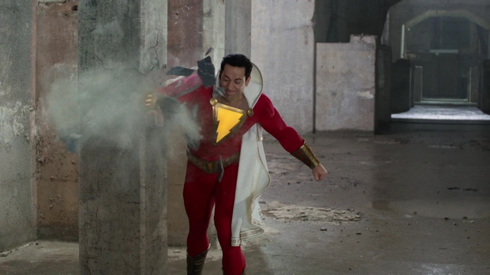 thumbnail video image 2 of DC Comics Shazam! Thunder Punch Shazam! 12-Inch Action Figure, 2 of 10