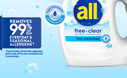 Removes 99% of top everyday and seasonal allergens.* 