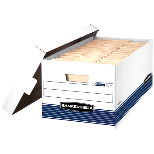 Bankers Box® Folder Holder Storage Box with Dividers, 12