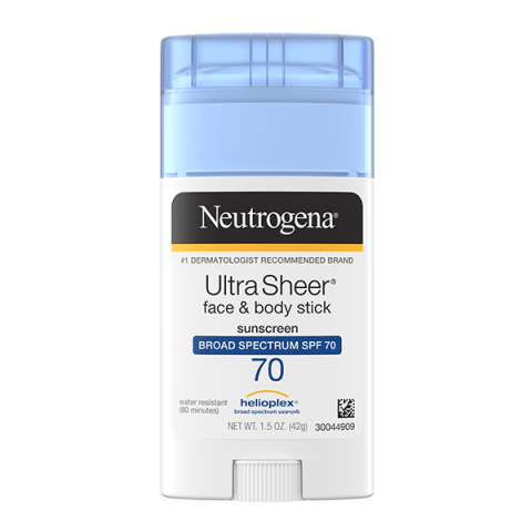 using body sunscreen on face