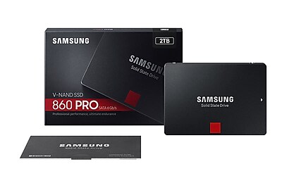 Udflugt Kom op Behandling Samsung 860 PRO 2TB SSD 2-bit MLC V-NAND SATA III 6Gb/s 2.5" Internal Solid  State Drive - Micro Center