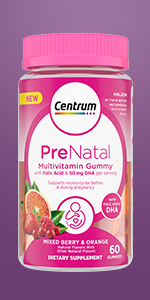 Lot De 3 Centrum Multi + Beauté Gummies – Saveur Cerise, Baie & Orange – 100 Comprimés – Neuf