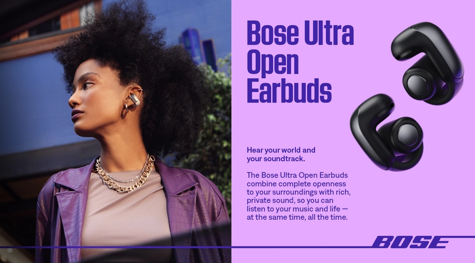Bose Ultra Open Earbuds, Bluetooth Wireless Open Ear Headphones