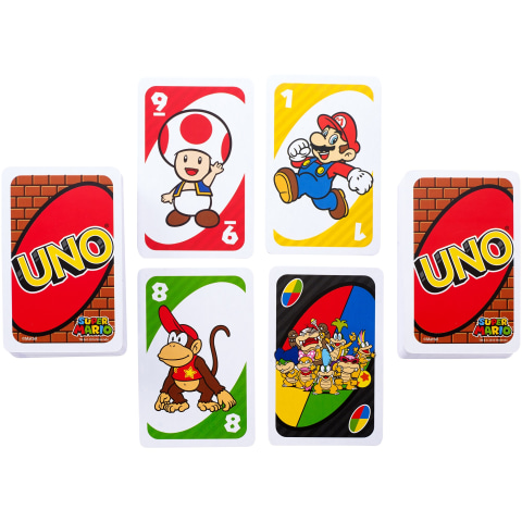 UNO Super Mario Card Game for Kids Family 2 10 Players Ages 7