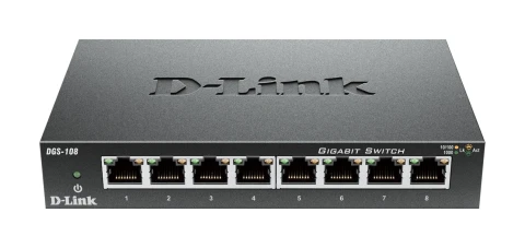 D-Link 8-Port Gigabit Ethernet Unmanaged Switch (DGS108) | Staples