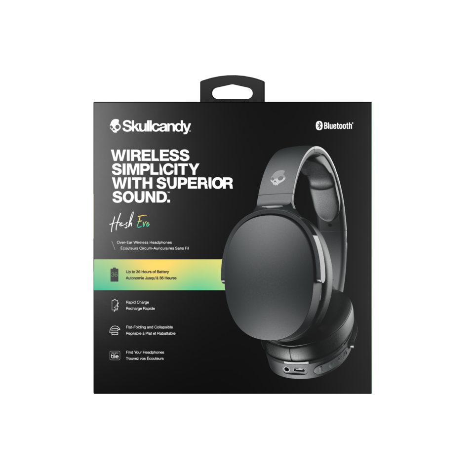 Reproducere vandring Tom Audreath Skullcandy Hesh Evo Wireless Headphones, True Black | Meijer