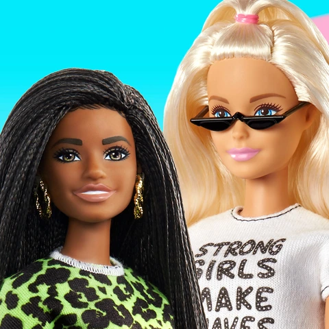 Barbie Fashionistas Doll #146 with 2 Twisted Braids & Star