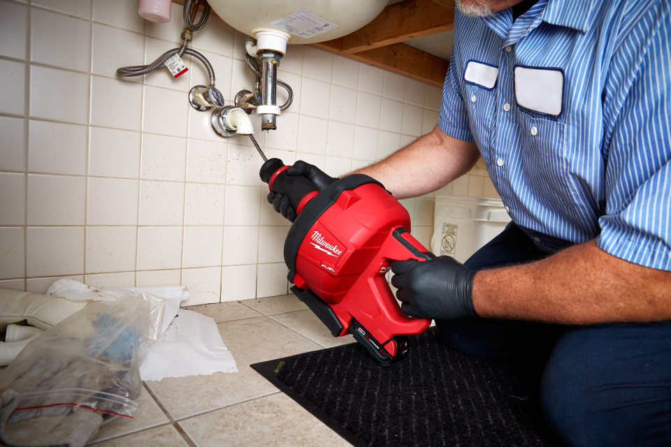 Milwaukee Tool - 18V Battery Battery Drain Cleaning Machine