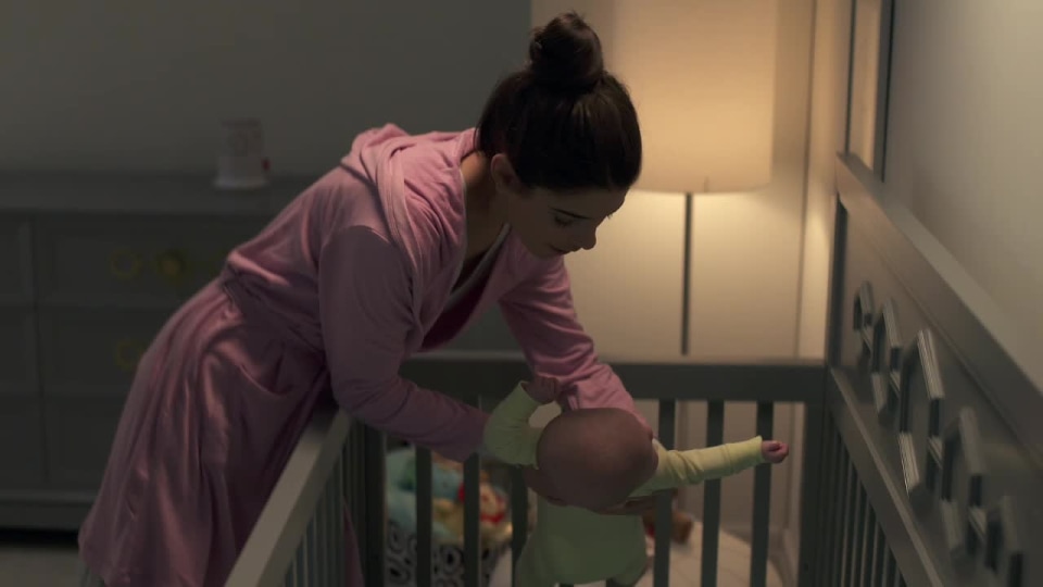 thumbnail video image 2 of Fisher-Price Smart Connect Deluxe Soother Baby Sound Machine with Music & Light Projection, Multicolor, 2 of 8