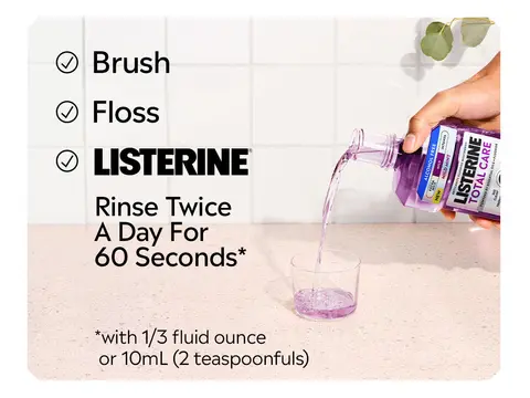 Listerine Total Care Zero Alcohol-Free Mouthwash, Fresh Mint, 1 L