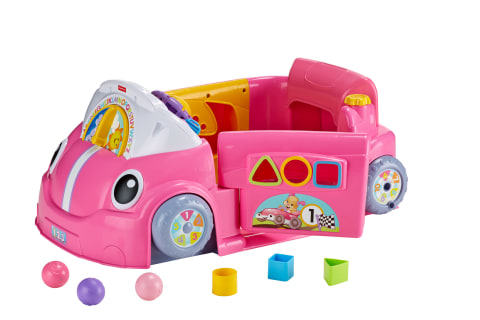 Fisher Price Baby Activity Center Laugh Learn Smart Stages Pink Crawl Around Car Pull Stand Walmart