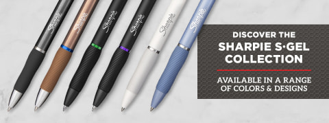 Sharpie S-Gel, Gel Pens, Medium Point (0.7mm), Blue Ink Gel Pen, 12 Count