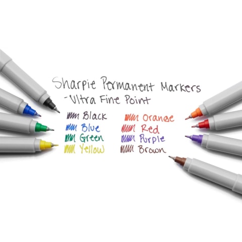 Sharpie Permanent Marker, Ultra Fine Tip, Blue (37003)