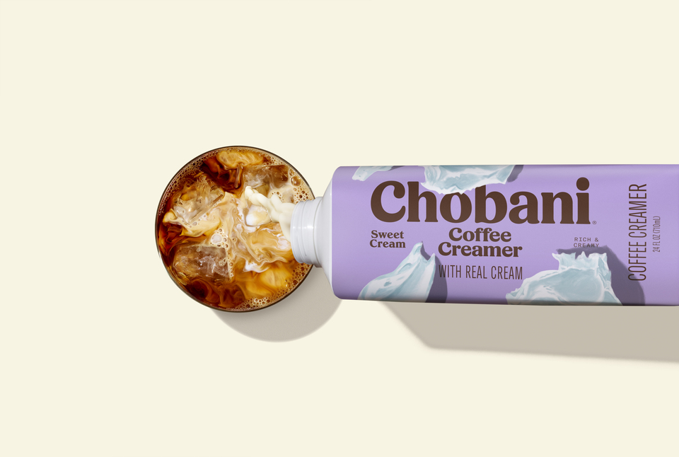 thumbnail video image 2 of Chobani Zero Sugar Coffee Creamer Sweet Cream 24 fl oz Carton, 2 of 10