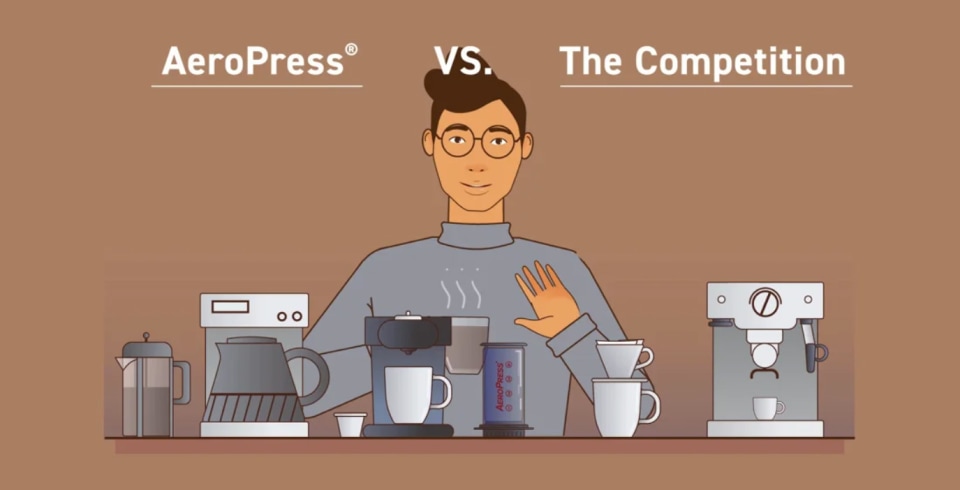 simple coffee maker cartoon