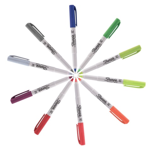 Sharpie (R) Color Burst Permanent Markers, Ultra-Fine Point, Assorted  Colors, Pack Of 24 - (R) Color Burst Permanent Markers, Ultra-Fine Point,  Assorted Colors, Pack Of 24 . shop for Sharpie products in