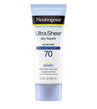 ultra sheer face and body lotion sunscreen SPF 70			