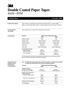 3M 2 x 36 Yd Rubber Adhesive Double Sided Tape 5 mil Thick, Paper Liner,  Series 410M 7000049275 - 93788123 - Penn Tool Co., Inc
