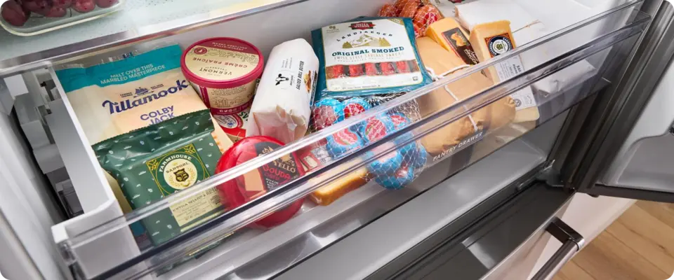 リトグラフ KitchenAid - 35.75 Inch 20 cu. ft French Door Refrigerator in Stainles
