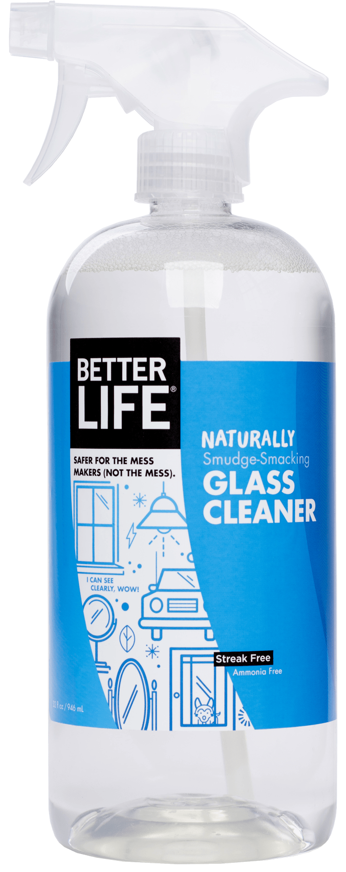 Better Life - Glass Cleaner - 32oz - Large - PLENTY Mercantile & Venue