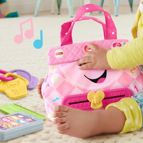 Fisher Price Baby Stages Interactive Laugh Learn My Smart Purse with 5 Accessories Walmart