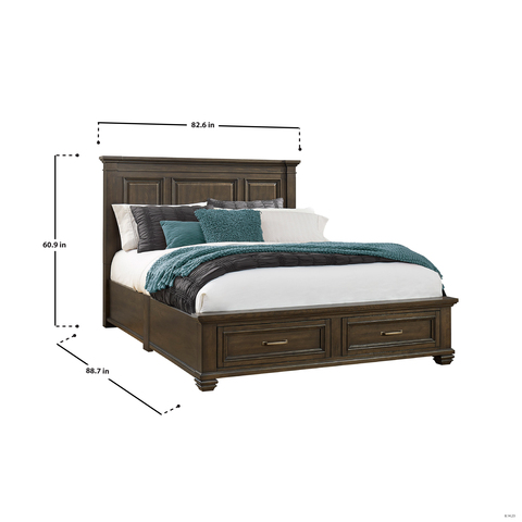 King Storage Bed Dimensions