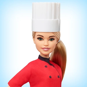 Barbie Careers Chef Doll, Petite with Blonde Hair & Frying
