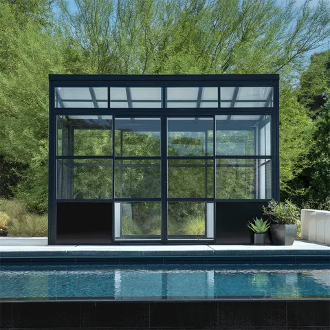 Dual Sliding Double Doors