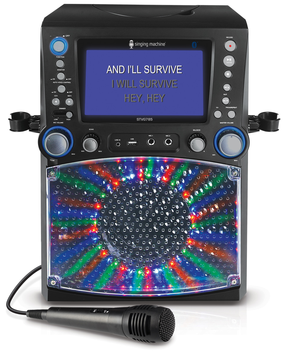 Singing Machine Karaoke Cube Multifunction Karaoke System with dancing lights