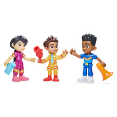 Disney Junior Firebuds, Violet and Axl, Action Figure and Ambulance Toy  with Interactive Eye Movement, Kids Toys for Boys and Girls Ages 3 and up