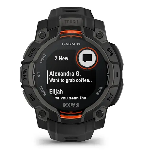 Garmin Instinct 3 45mm, Solar Charged Display, Rugged Outdoor GPS