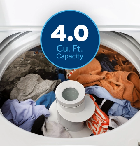Large 4.0 Cu.Ft. Capacity