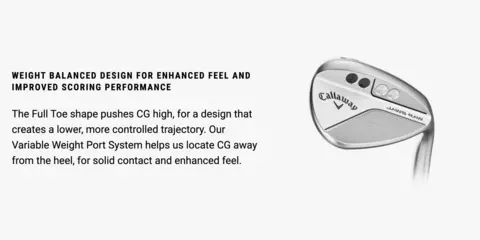 Callaway JAWS Raw Full Toe Wedge | Dick's Sporting Goods