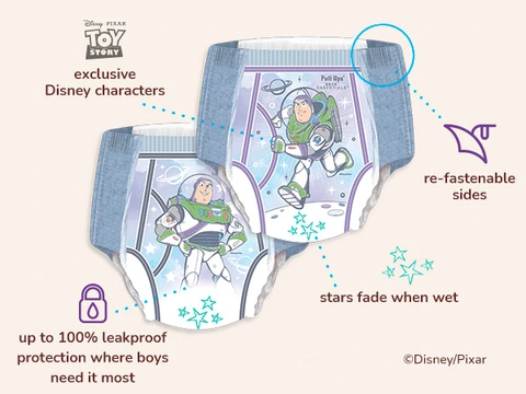 5T-6T 14 Count Pull-Ups Boys Training Pants 4T-5T (38-50 Lbs