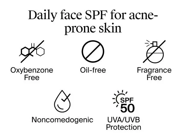 no oxybenzone, sunscreen for face, sunscreen for oily skin, face sunscreen spf 50, matte sunscreen