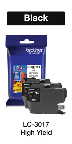 Brother LC3017BK | High-Yield Black Ink Cartridge - Brother