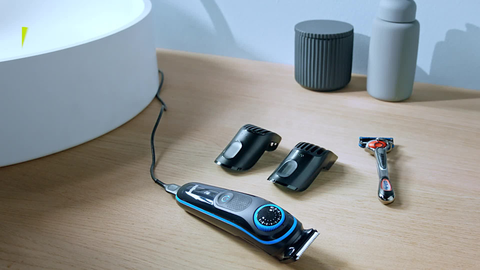 thumbnail video image 2 of Braun BT5240 Mens Rechargeable Beard Trimmer and Hair Clipper, 2 of 9