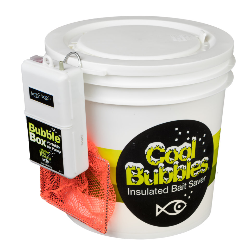 Marine Metal Products Cool Bubbles 8 Qt Insulated Bucket with Bubble Box  Aerator 
