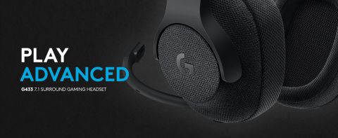 PLAY ADVANCED. Logitech G433 7.1 Wired Surround Gaming Headset