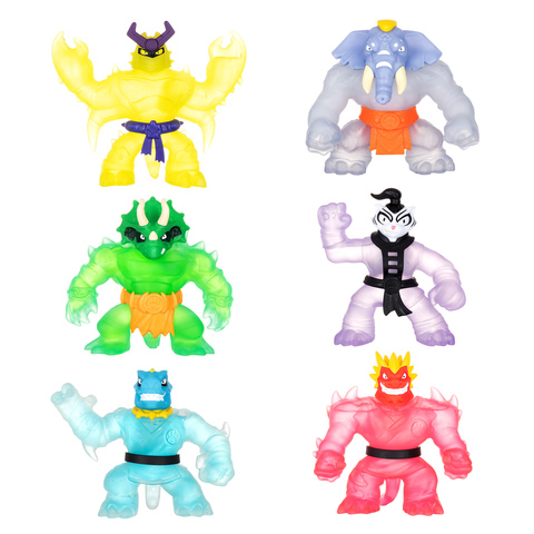 Heroes of Goo Jit Zu Glow Shifters. Héros Tyro super-gluant.Une figurine  remplie d'une substance visqueuse au pouvoir transformant lumineux