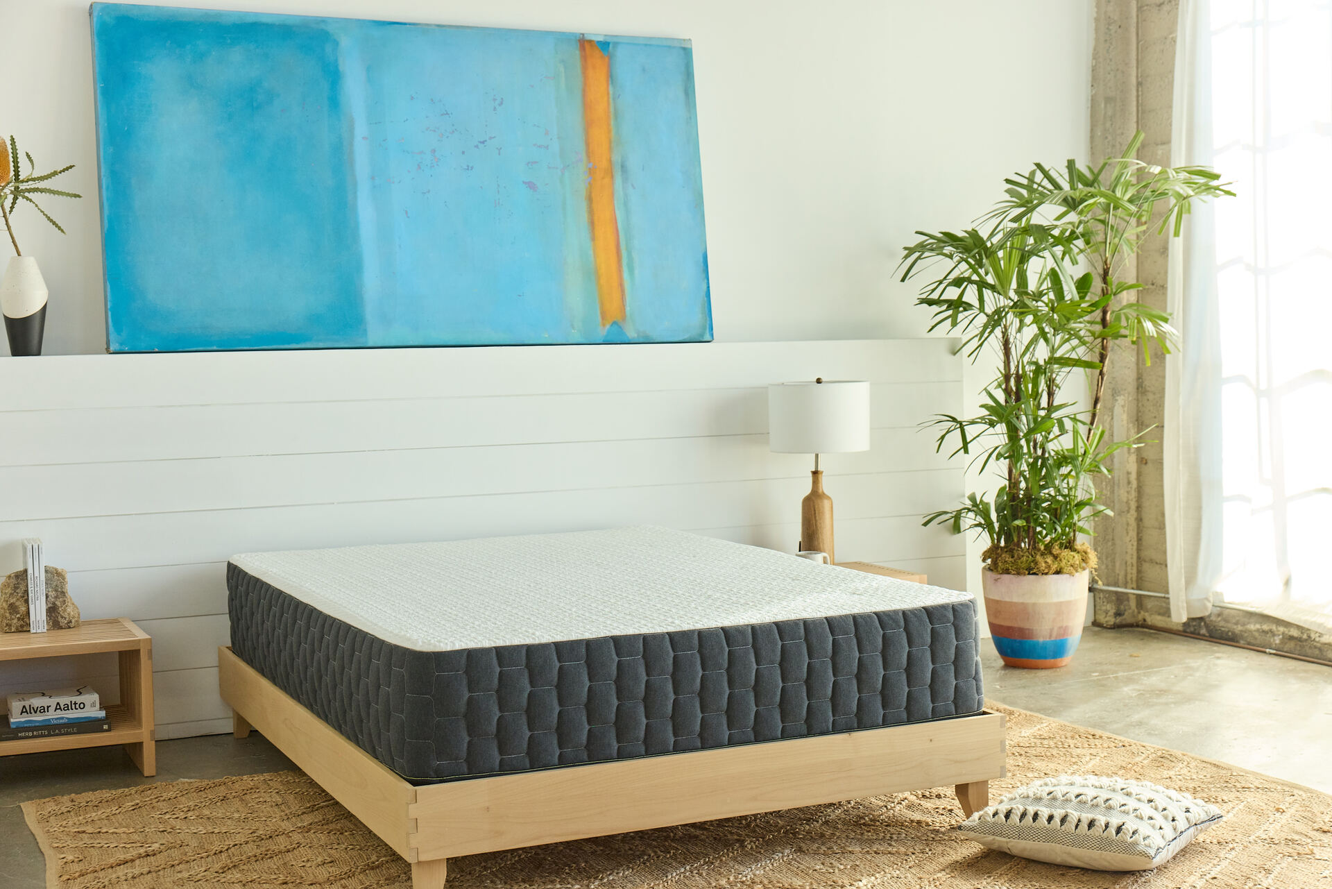 simply modern hybrid gel memory foam mattress