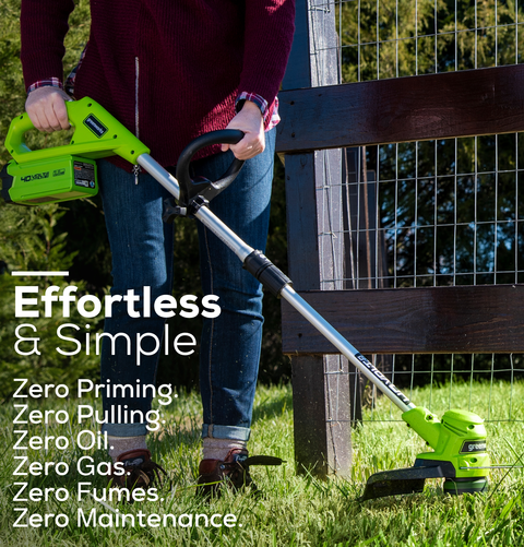 Greenworks 12 40 Volt Cordless Trimmer Edger at Menards