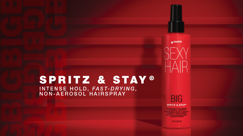 thumbnail video image 2 of Sexy Hair Big Sexy Hair Spritz & Stay 8.5 oz, 2 of 4